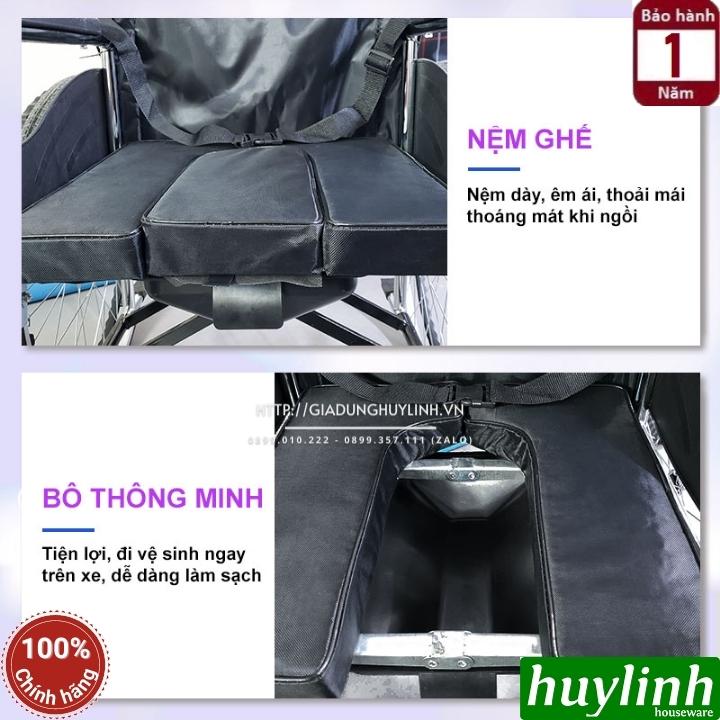 Xe lăn tay ngả giường có bô Nikita N213-1 - Ngả 6 cấp độ