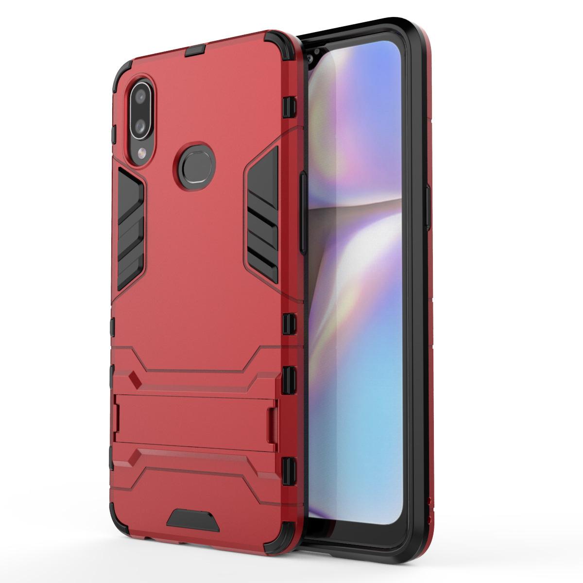 Ốp lưng chống sốc Iron Man Samsung Galaxy A10s , chân chống lưng máy tiện lợi, bo viền mặt trước máy 360 độ