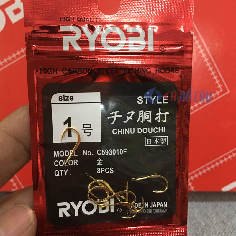 Lưỡi câu cá Ryobi Chinu Douchi Nhật