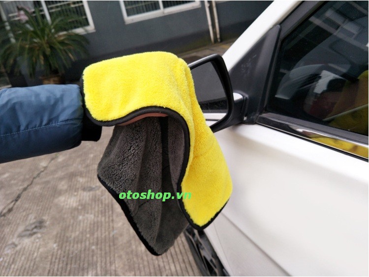 [HCM]Bộ 3 khăn lau xe Microfiber siêu dày siêu hút nước