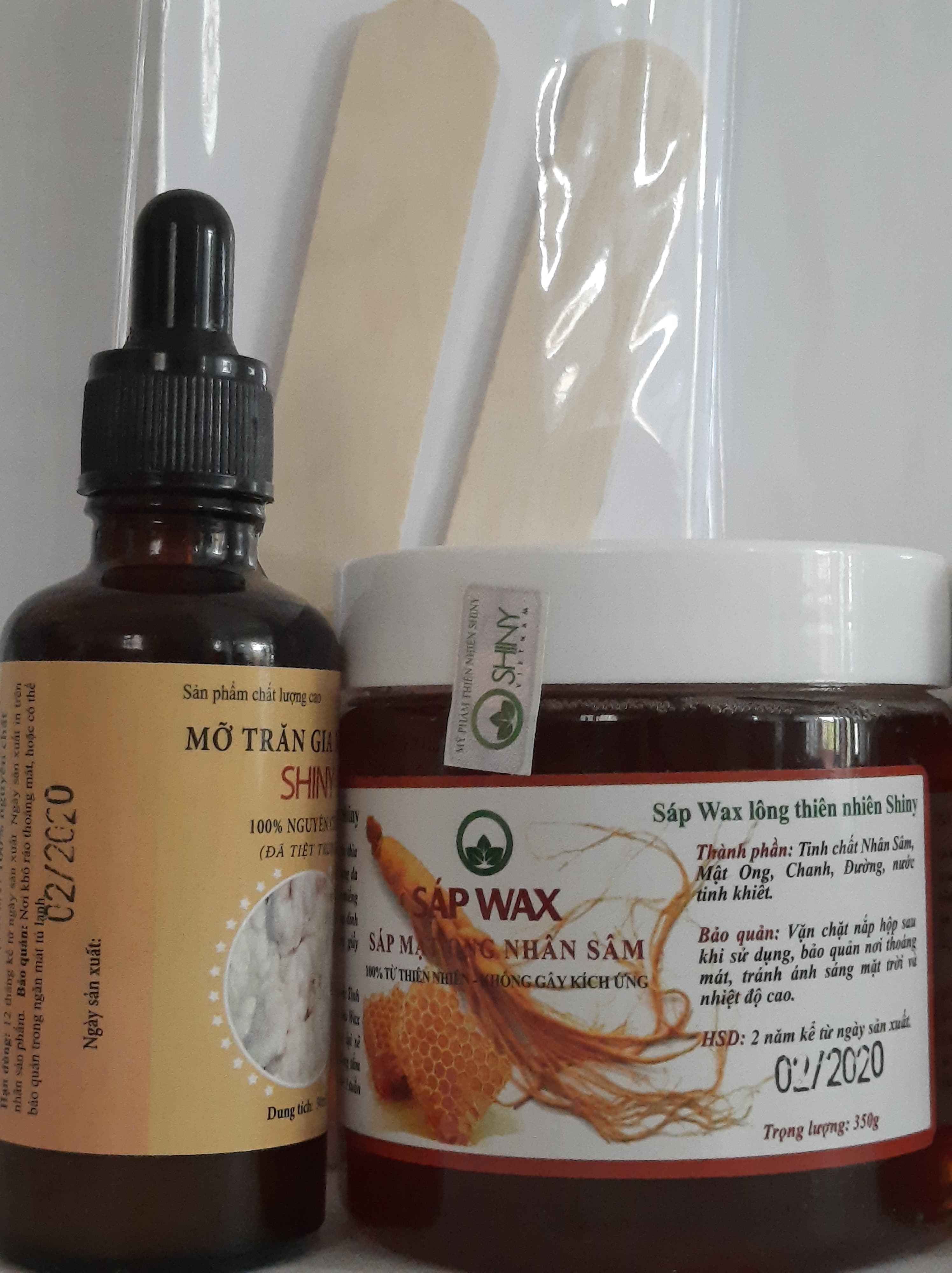 combo wax nhân sâm shyni