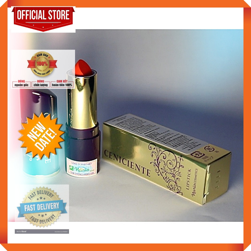 Son Thỏi Mịn Môi Lâu Phai Naris Ceniciente Lipstick 100-Hồng Nhạt France