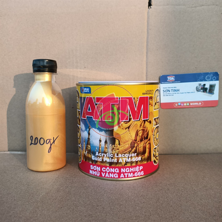 Sơn nhũ vàng Thái Lan ATM 666 (50g, 100gr)