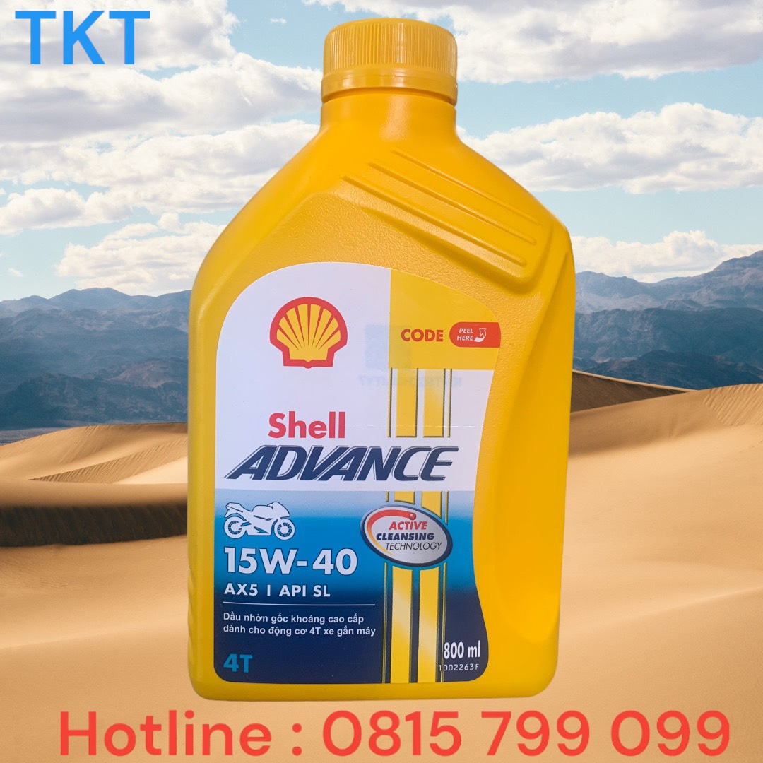 Shell Advance AX5 15W40  0.8lit