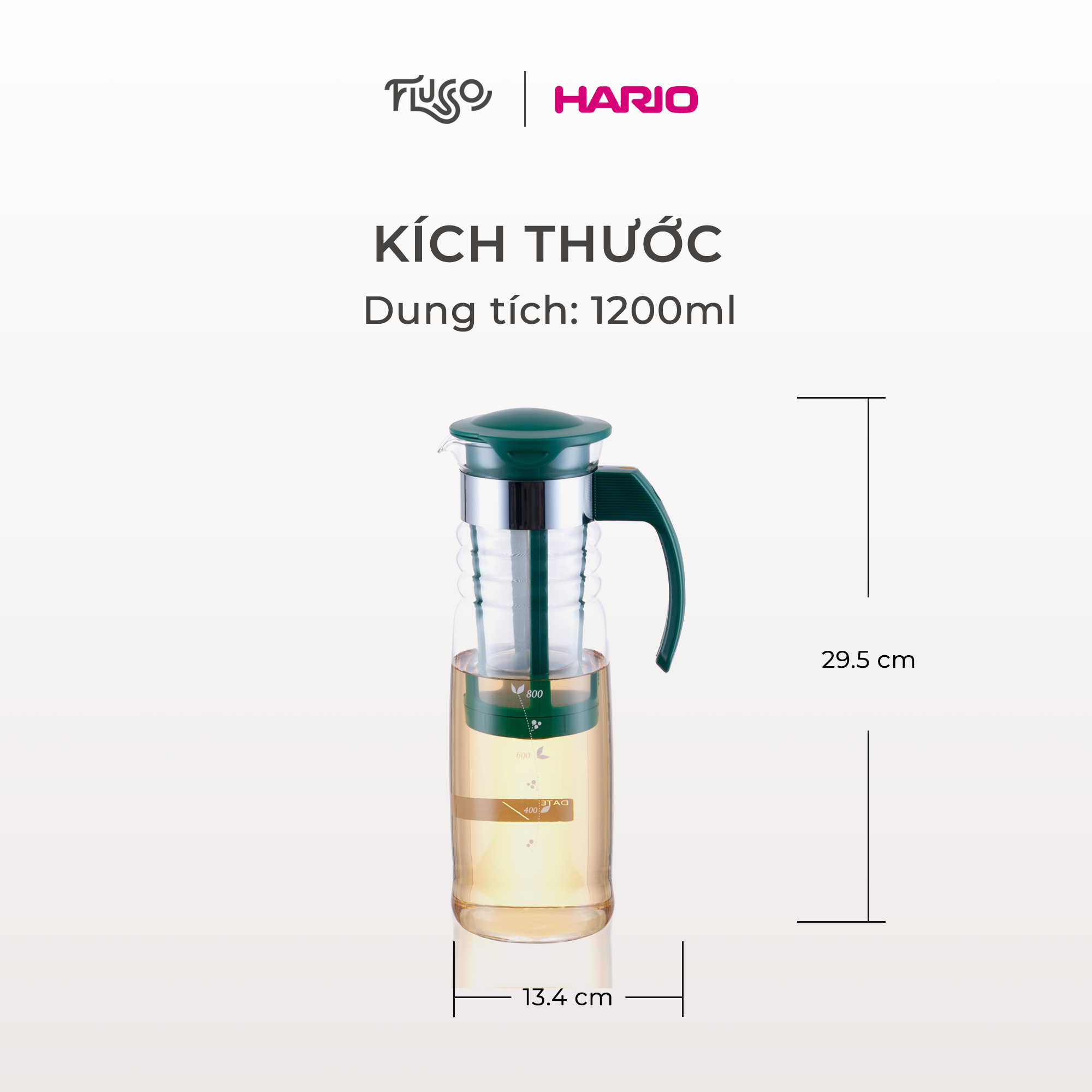 Bình Pha Cà Phê Cold Brew, Pha Trà Hario 1.2L