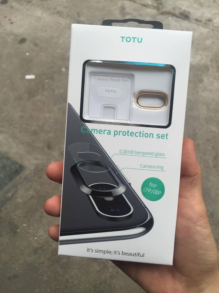 Bộ viền bảo vệ và miếng dán Camera cho iphone 7Plus/8Plus - TOTU