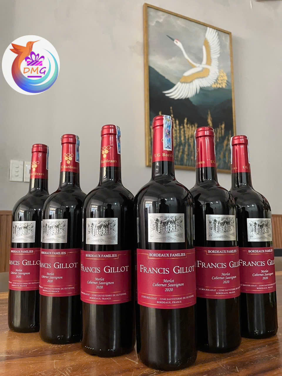 [NHẬP KHẨU] VANG ĐỎ PHÁP FRANCIS GILLOT MERLOT, CAB - 750ML (13.5%) - DMG WINE