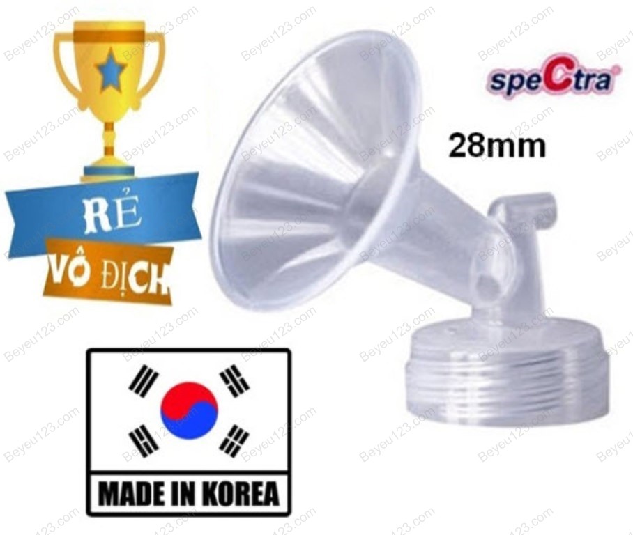 Phễu nhựa cứng cổ rộng spectra - size 28mm - phụ kiện cho các máy hút sữa điện spectra spt u510