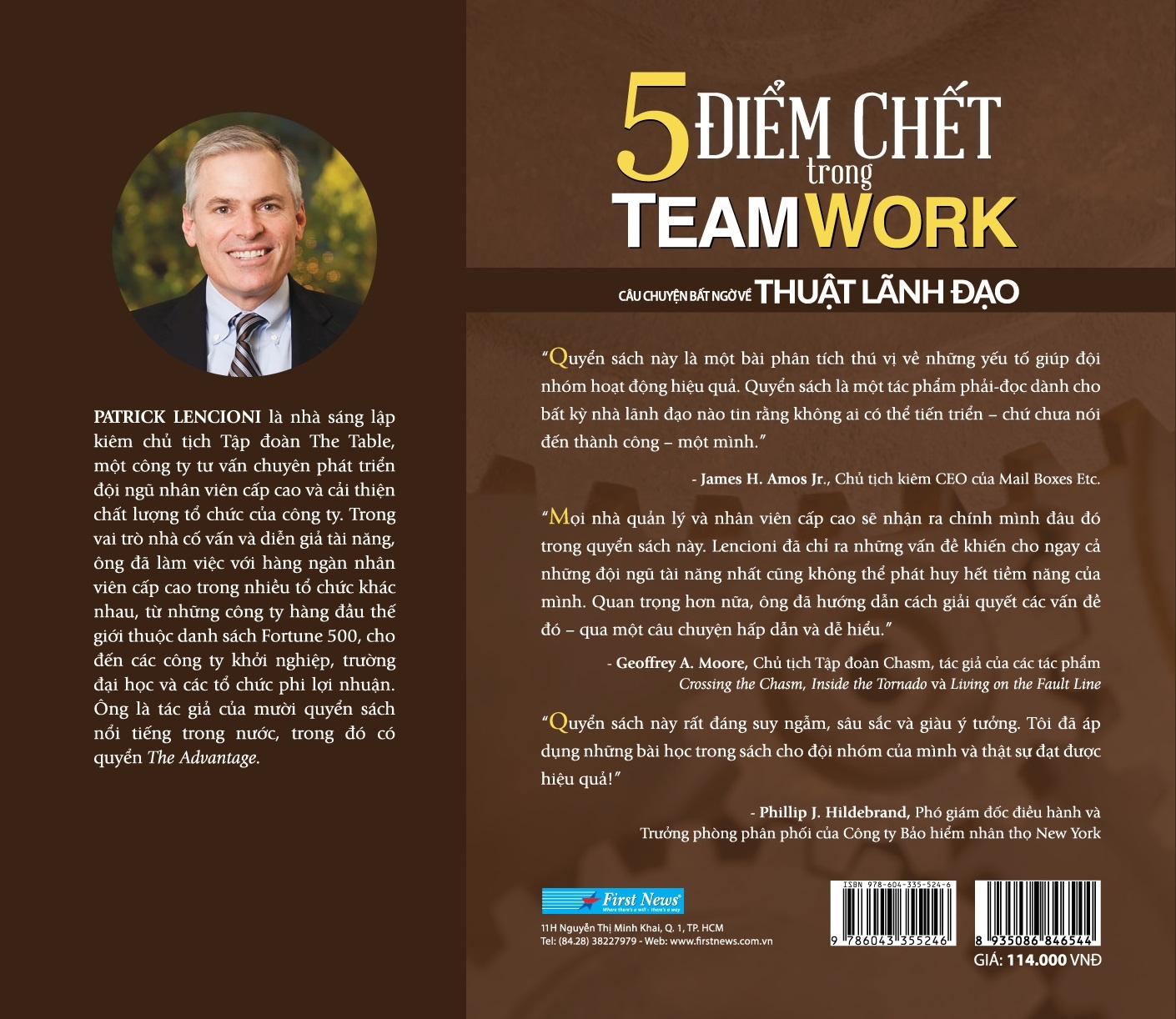 Sách Fahasa - 5 Điểm Chết Trong Teamwork (Tái Bản 2022)
