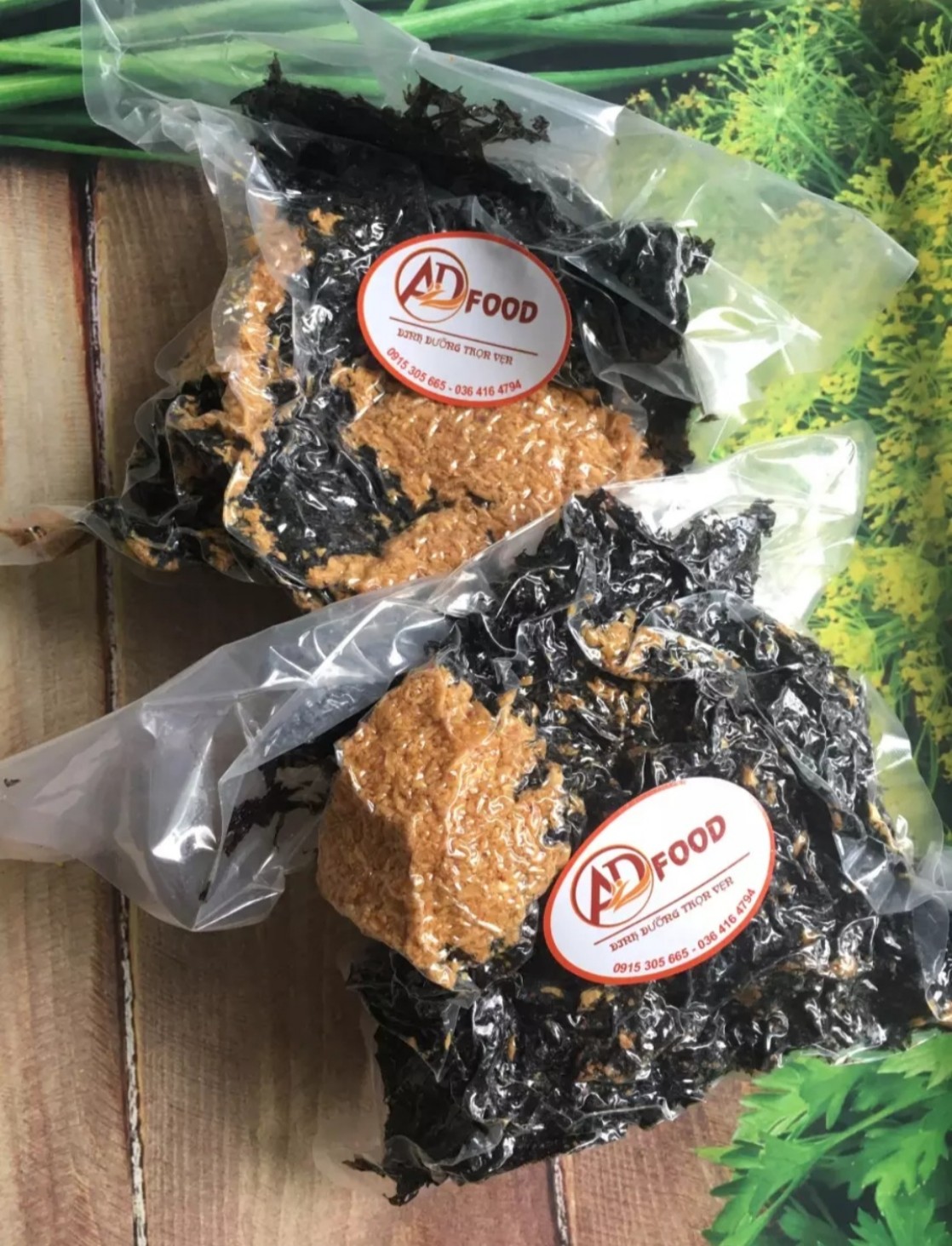 1kg rong biển cháy tỏi ADFOOD