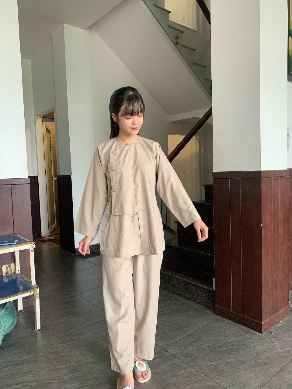 Đồ Lam Nữ Đi Chùa mẫu Vạt Hò