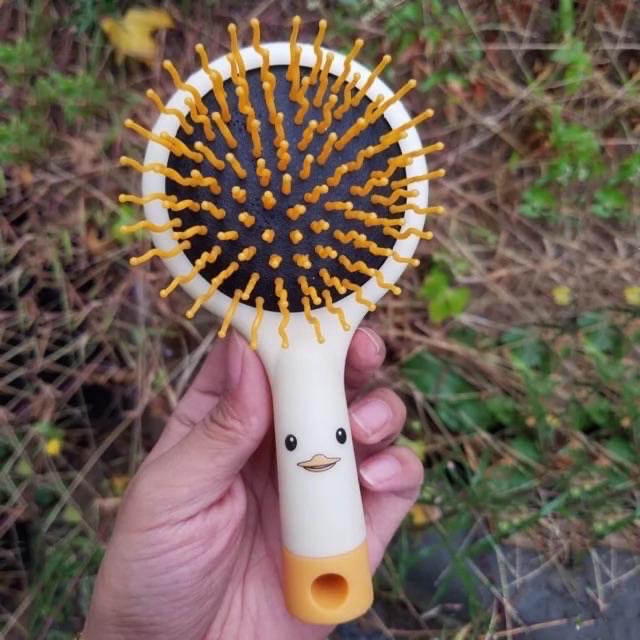 Lược matxa tóc kèm gương