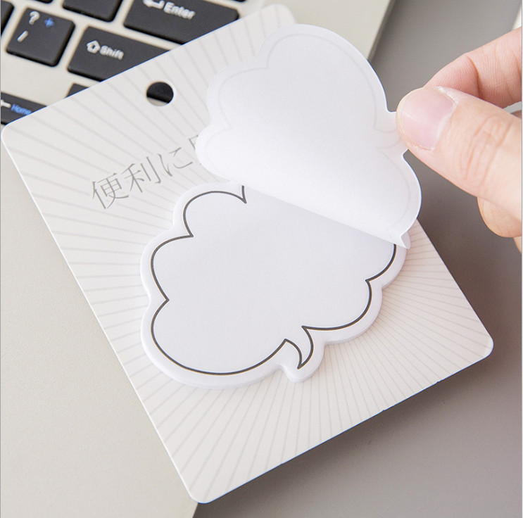 Giấy Note, giấy ghi chú, flashcard hình đám mây siêu siêu cute BAG U