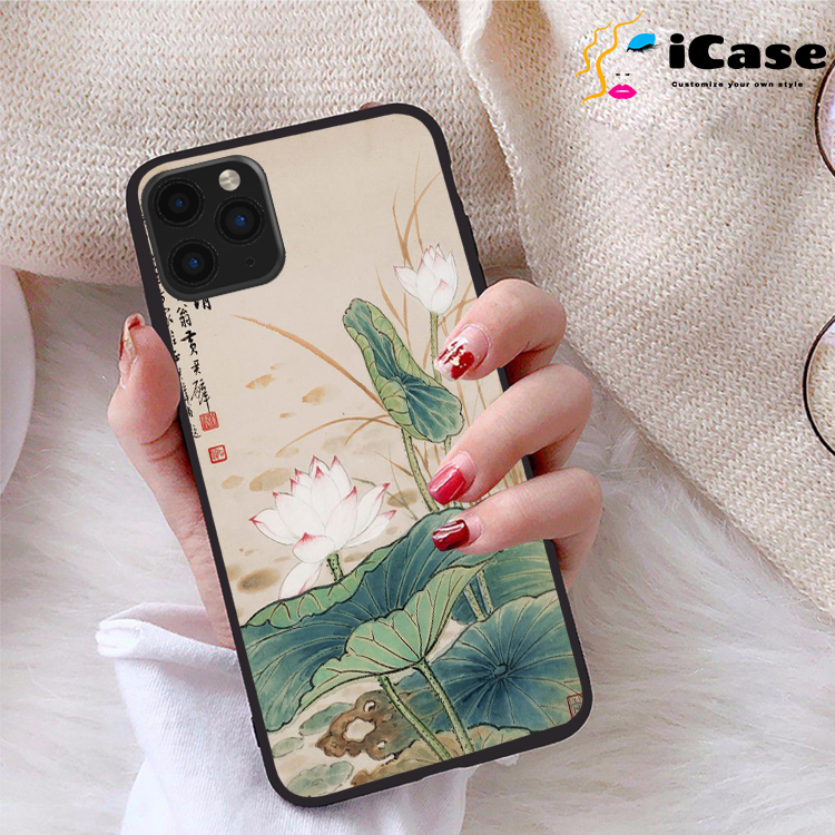 Ốp lưng iPhone 11 Pro Max viền dẻo TPU BST Sen