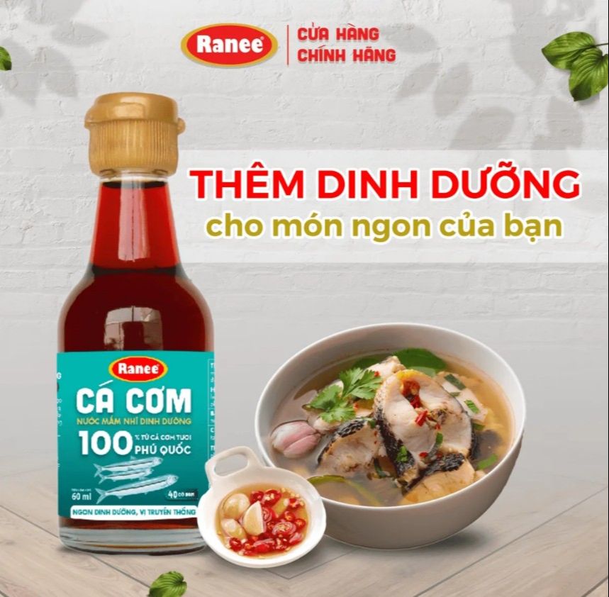 ( HCM ) Nước mắm nhĩ dinh dưỡng Ranee cá cơm 40N 60ml