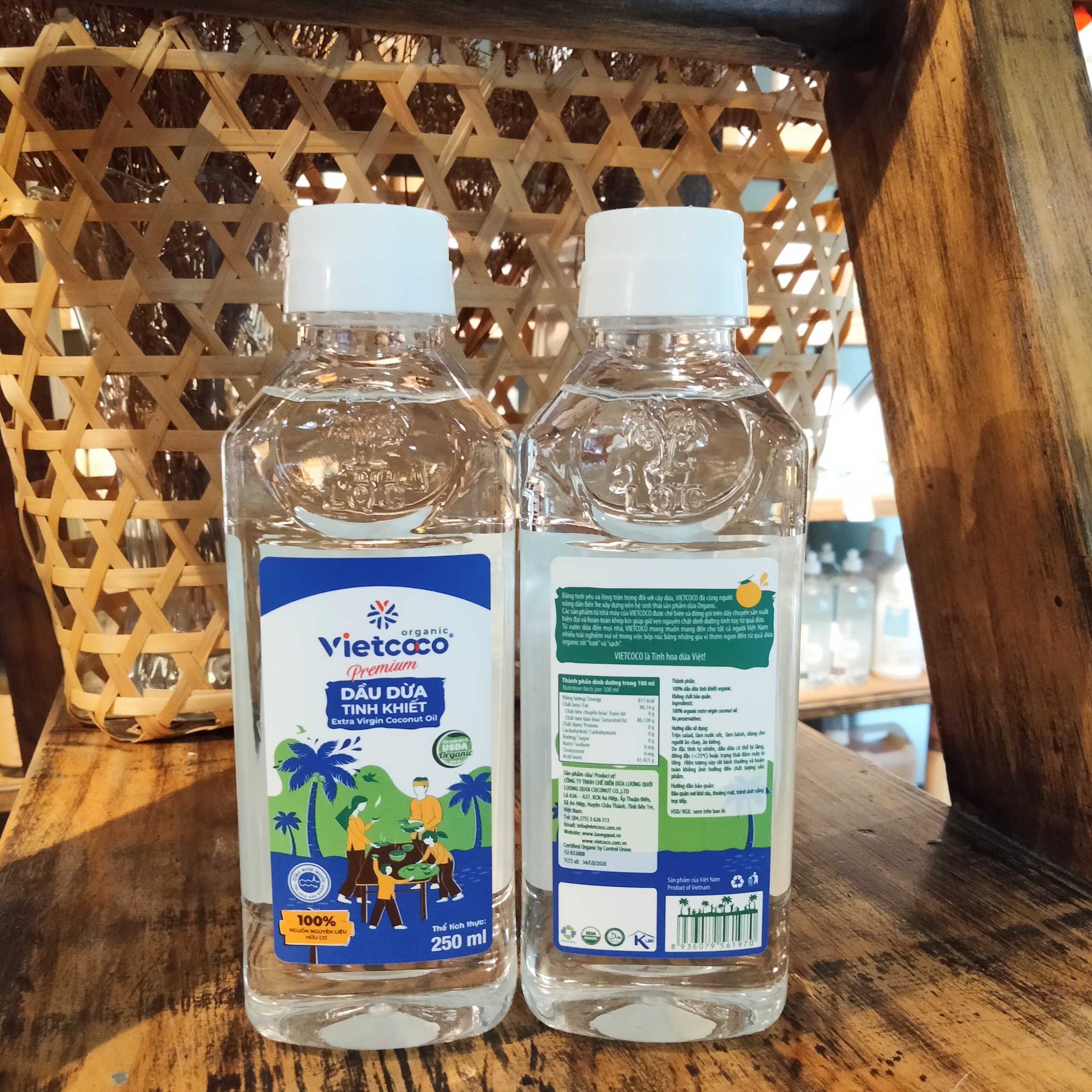 Dầu dừa tinh khiết Premium Organic VIETCOCO - 250ml