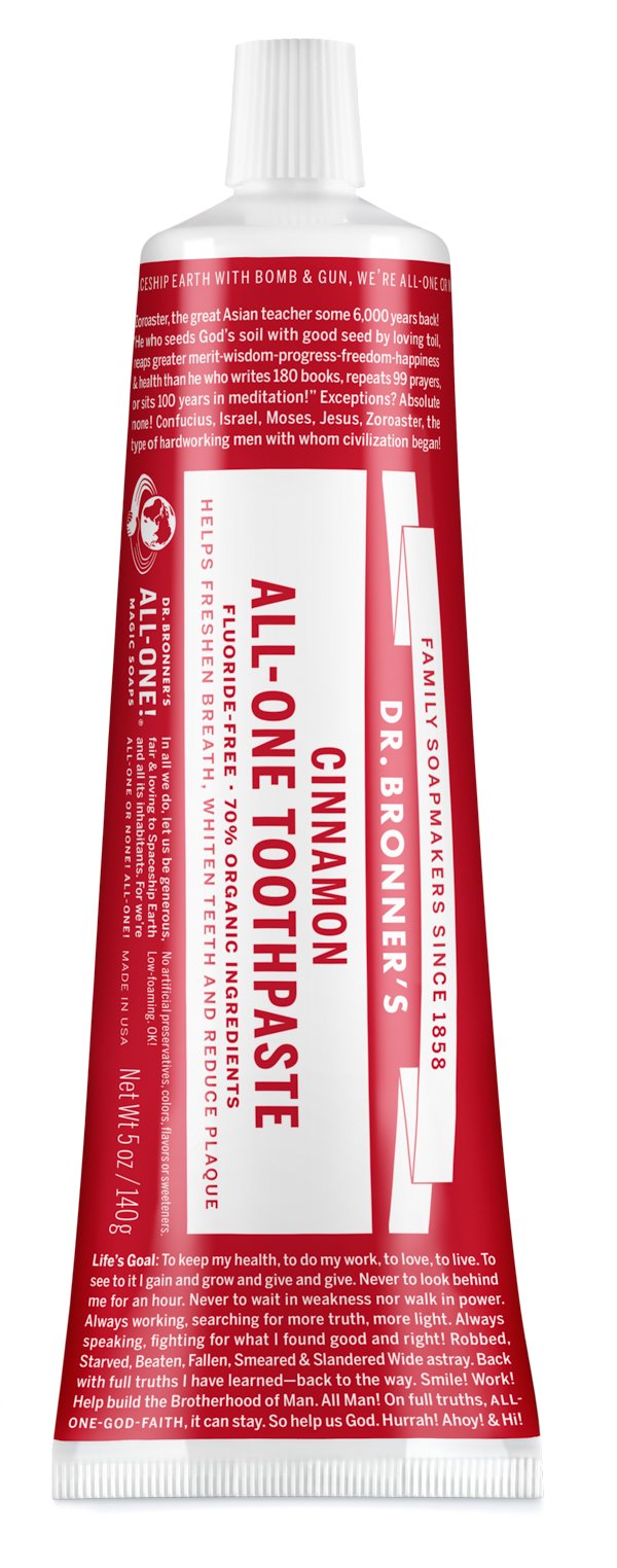 [HCM][HÀNG-MỸ] Kem đánh răng 70% hữu cơ DR-BRONNERS All-one-Toothpaste