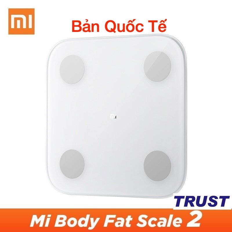 PHIÊN BẢN QUỐC TẾ TIẾNG ANH - HÀNG NHẬP KHẨU CHÍNH HÃNG - Cân XIAOMI Body Fat Scale tester 2 thông minh XIAOMI Mi body fat weigt cao cấp