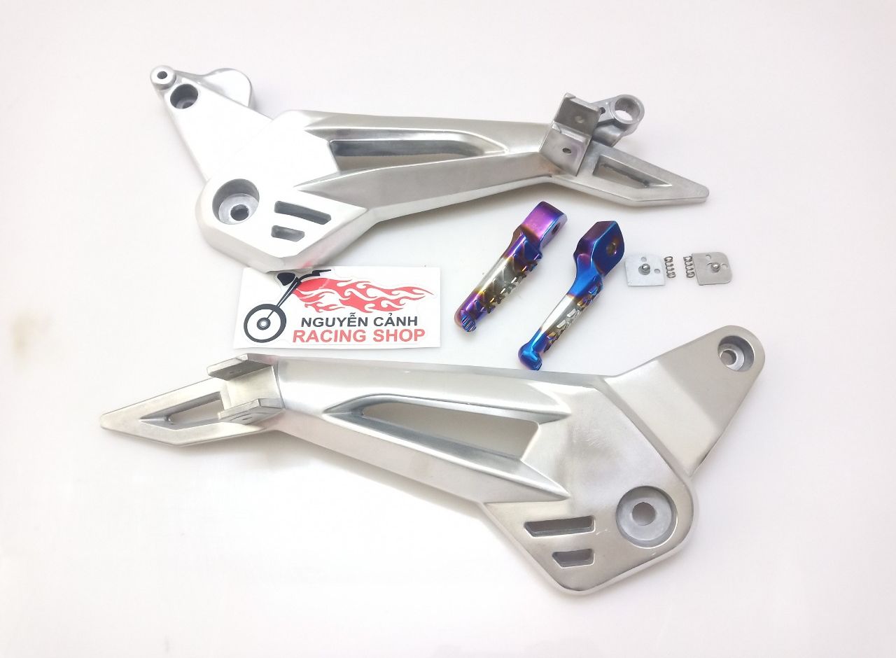 [HCM]gác chân đùi gà wave dream có xếp bật bi titan 2 món như hình