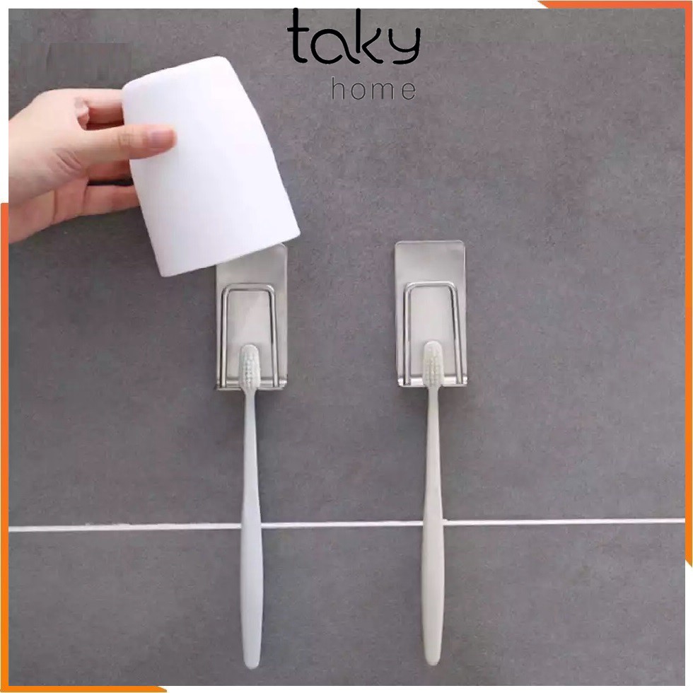 BÁO GIÁ Giá Để Bàn Chải Đánh Răng | Shopee Lazada Sendo Tiki mới nhất 28 Giá Để Bàn Chải Đánh Răng Để Úp Cốc Nhà Tắm, Inox 304 Không Gỉ, Móc Treo Đa Năng, Không Khoan Đục, Sử Dụng Miếng 3M Dán Tường Siêu Chắc Chắn. TakyHome 4011