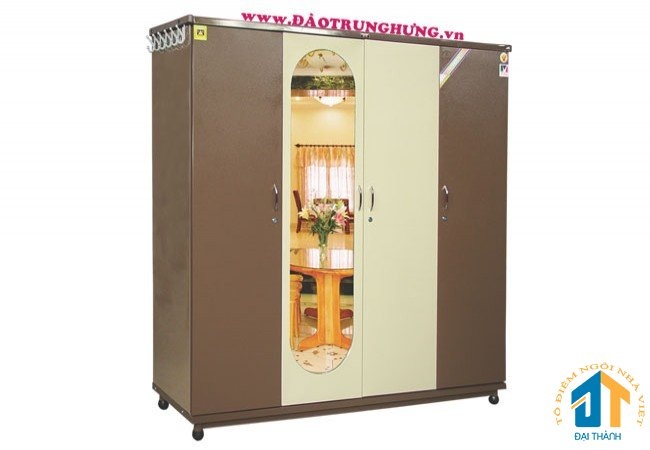 Tủ sắt quần áo lắp ráp Trung Hưng TSLR22