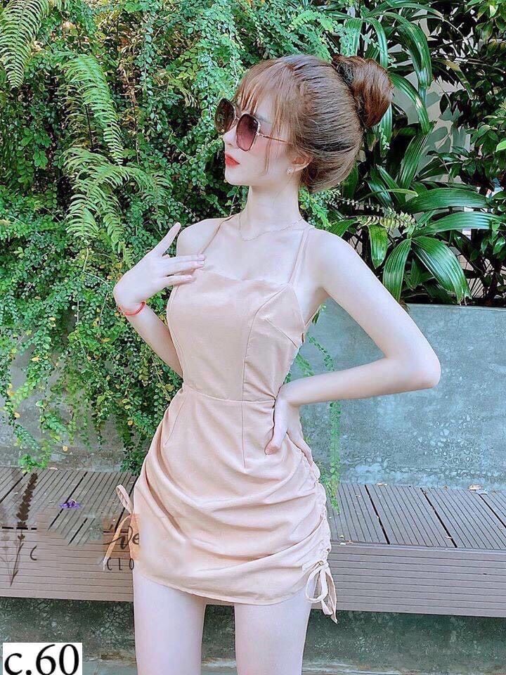 [HCM]Đầm đan chéo dây hở lưng quyến rũ