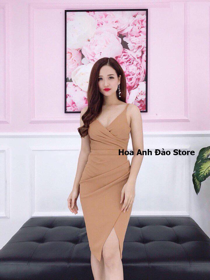 [HCM]Đầm 2 Dây Ôm Body Xẻ Tà Thời Trang PT Shop
