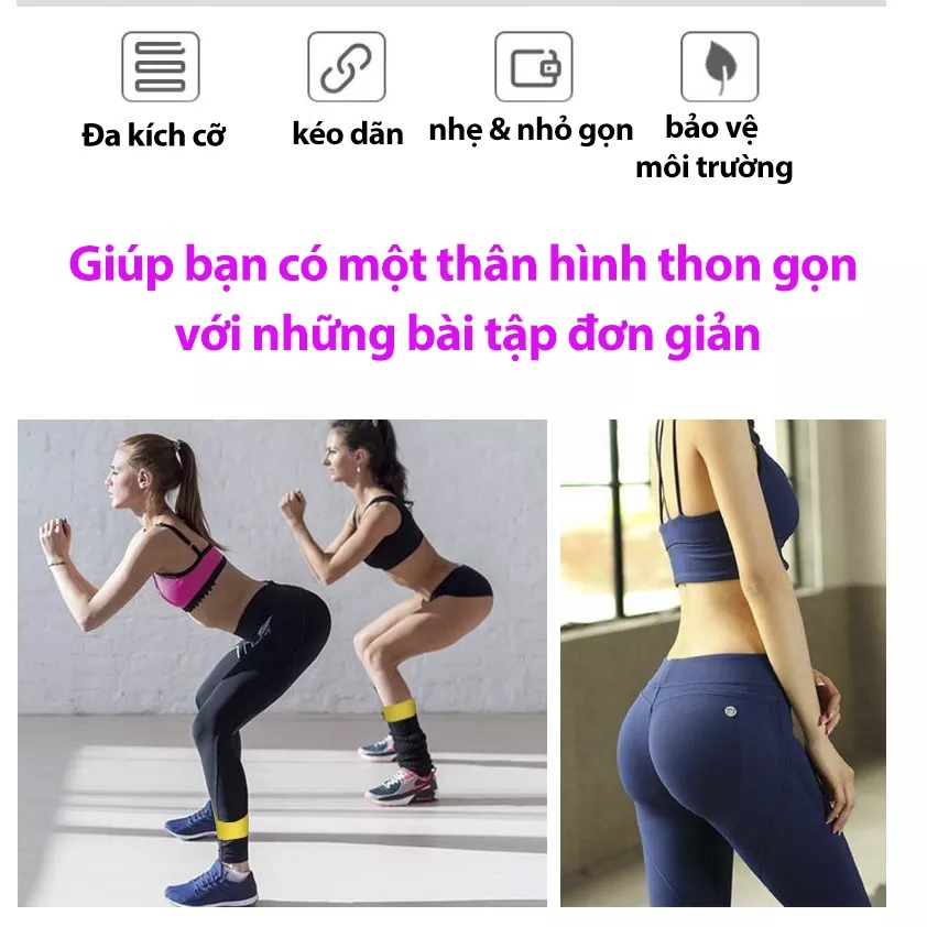Dây Miniband REDCORE Đàn Hồi Kháng Lực Tập Mông Đùi Cho Nữ