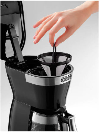 Máy pha cà phê drip DeLonghi Active Line ICM12011.BK - Thiết Kế Nhỏ Gọn