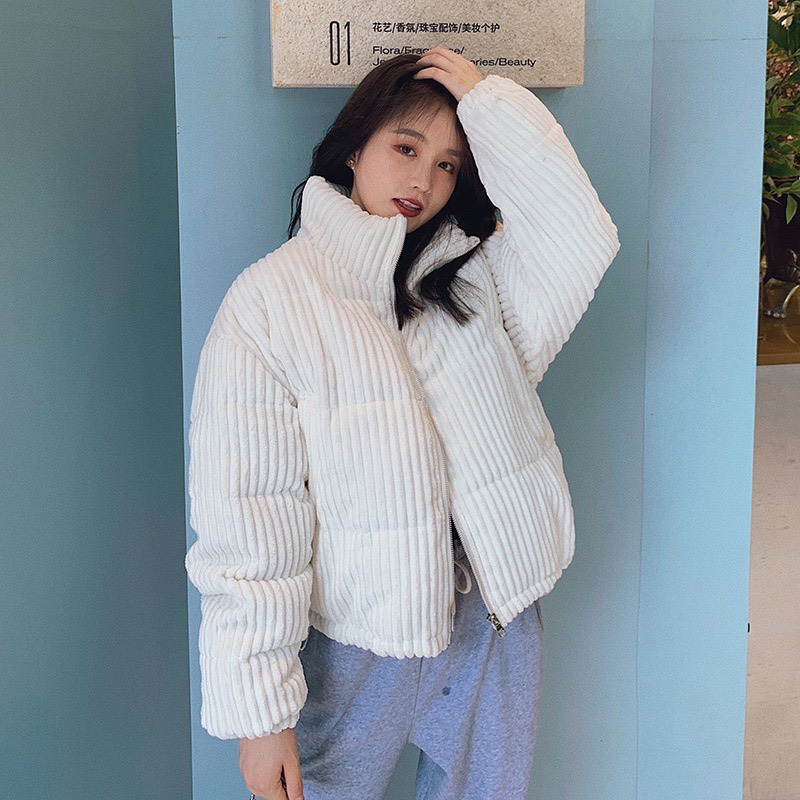 MS201 Áo phao nhung tăm siêu ấm hot trend