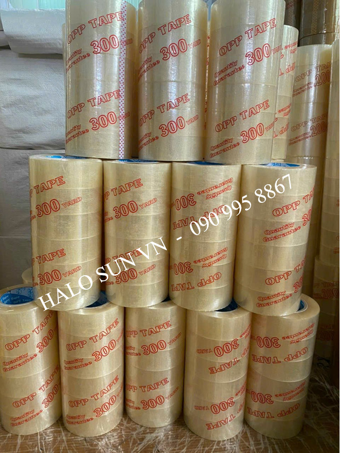 [HCM][XẢ KHO] Băng keo, băng dính trong /đục 200yard ( 2kg/cây 6 cuộn)