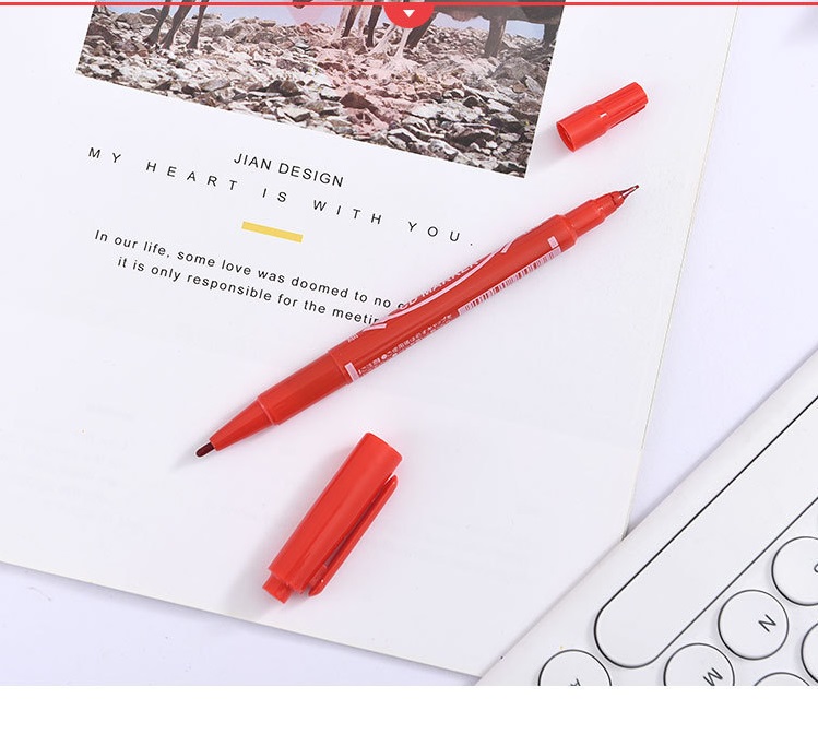 Bút Lông Dầu Kim Hai Đầu [HỘP 10 CÂY]
