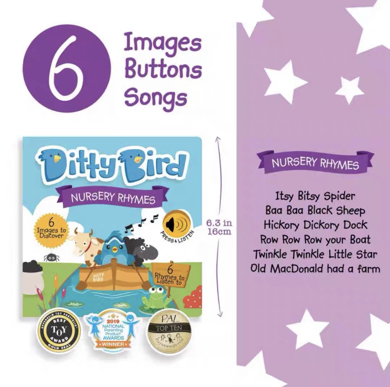 Đồ chơi âm nhạc tương tác cho bé ditty bird