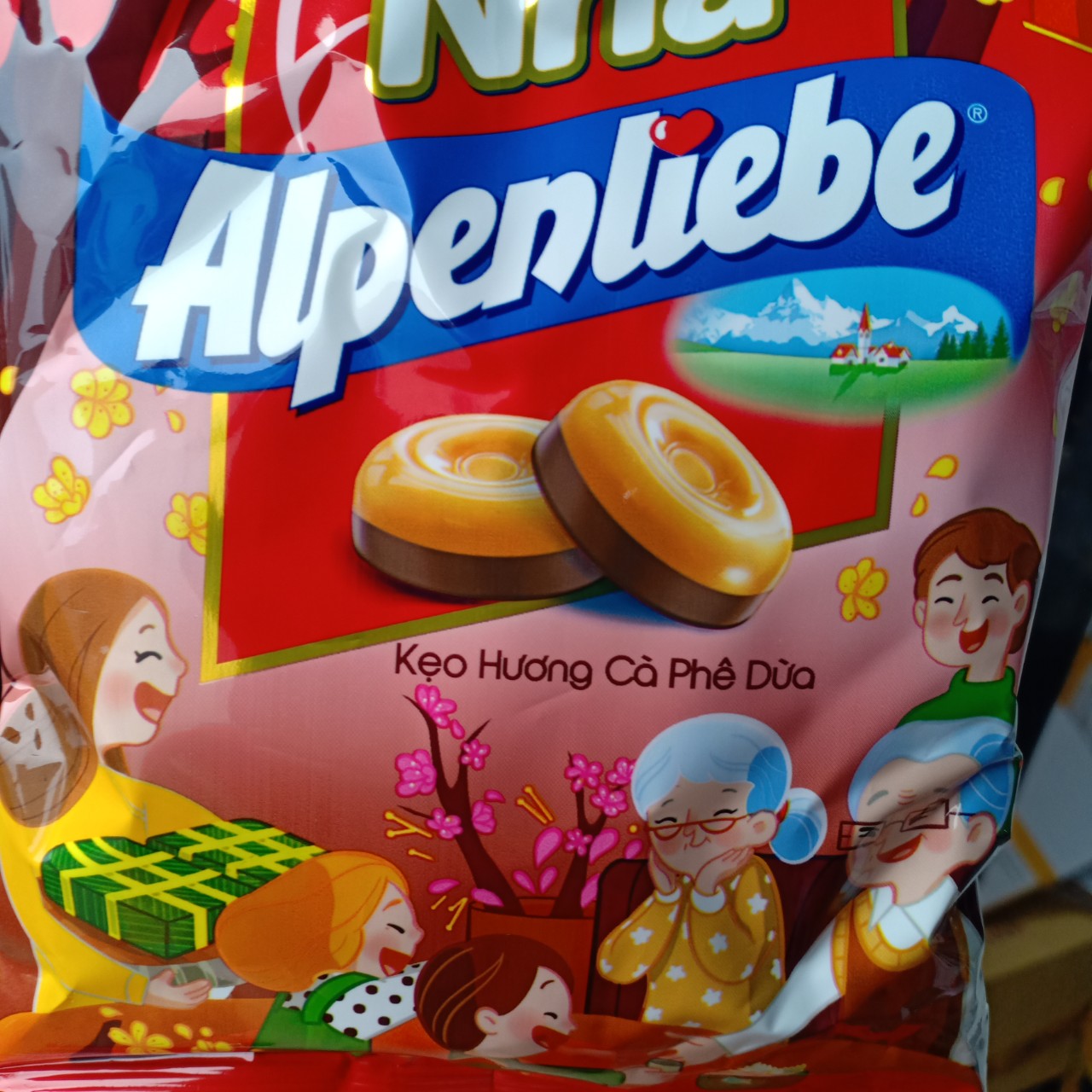 Kẹo Alpenliebe Vị Cà Phê Dừa 119gr (35 viên)