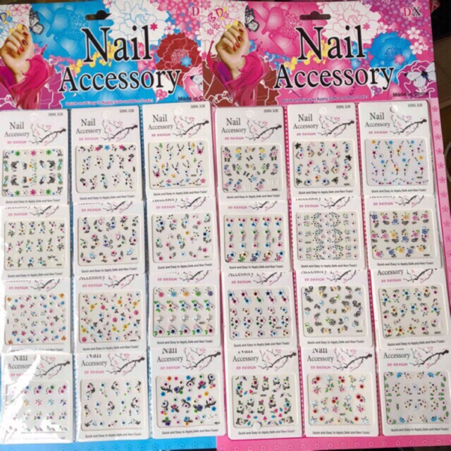 Sticker Dán Móng Tay (12 Bộ)