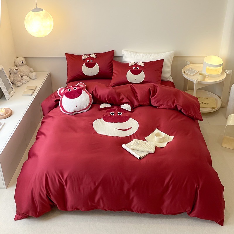 🎀 set 5 món vỏ chăn ga gối phi lụa disney mickey mouse nhập khẩu loại 1
