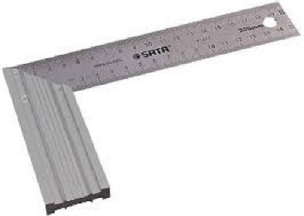 Thước Ê ke vuông 20cm-8in SATA 91411
