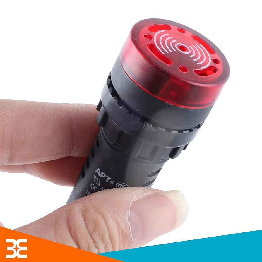 Đèn Báo Nguồn Có Còi AD16-22SM 220VDC