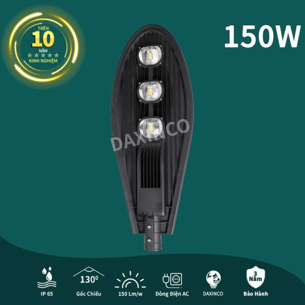 Đèn đường LED 150W Daxinco kiểu chiếc Lá