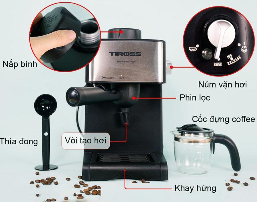 Máy pha cà phê tự động Tiross TS-621.