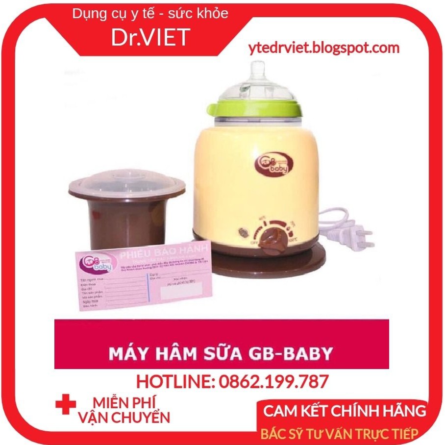 Máy hâm nóng sữa - hâm cháo - tiệt trùng bình sữa cho bé gb baby hàn quốc - hâm nóng, giữ nóng và tiệt trùng sữa an toàn