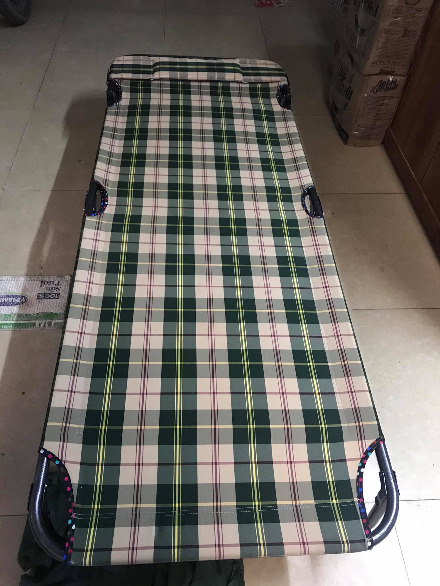Giường gấp vải bạt