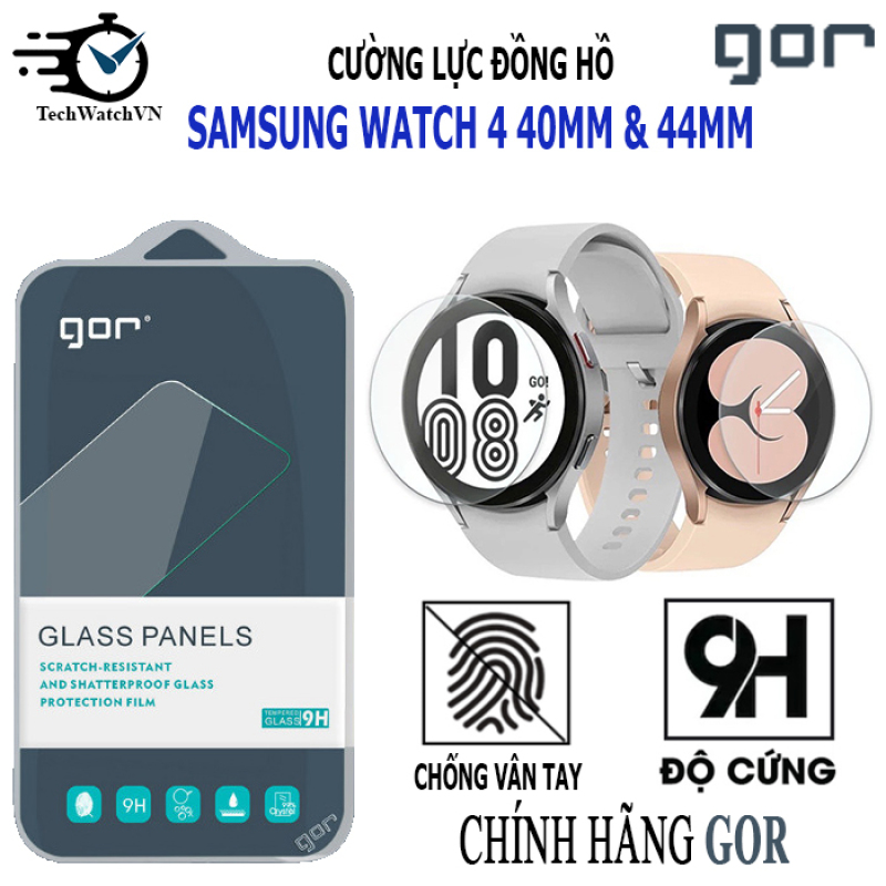 Cường lực đồng hồ Samsung Galaxy Watch 4 40mm - 44mm full màn hình chính hãng Gor