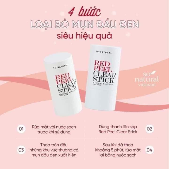 [HCM]THANH LĂN MỤN ĐẦU ĐEN RED PEEL CLEAR STICK PORE BLACKHEAD & FACE