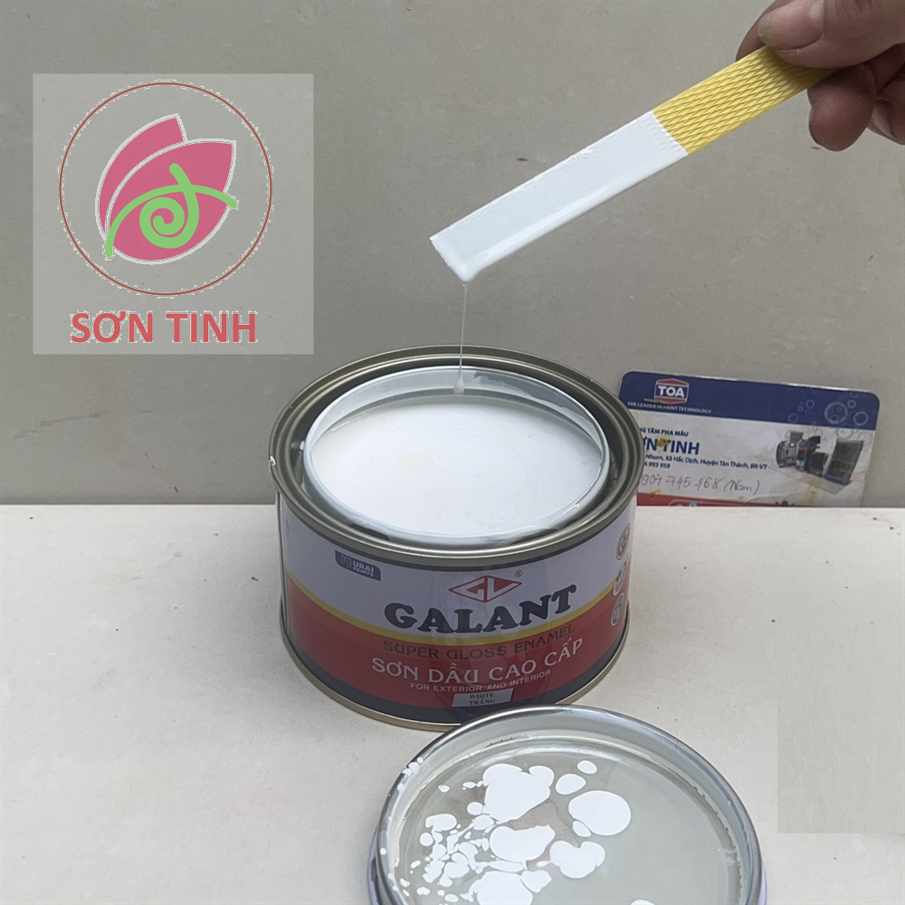 Sơn dầu galant màu TRẮNG WHITE  400ml 800ml