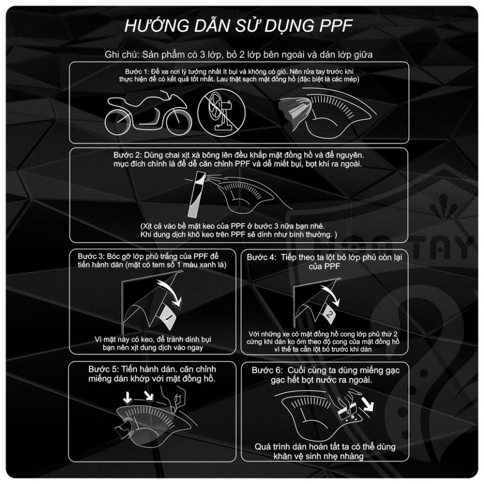 Miếng Dán PPF SH Mode Bảo Vệ Mặt Đồng Hồ Xe Sh Mode
