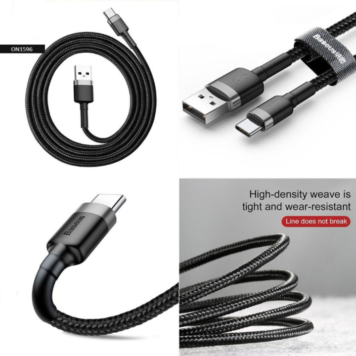 Cáp sạc nhanh Type-C Baseus CATKLF-CG1 dài 1m ( Màu đen)