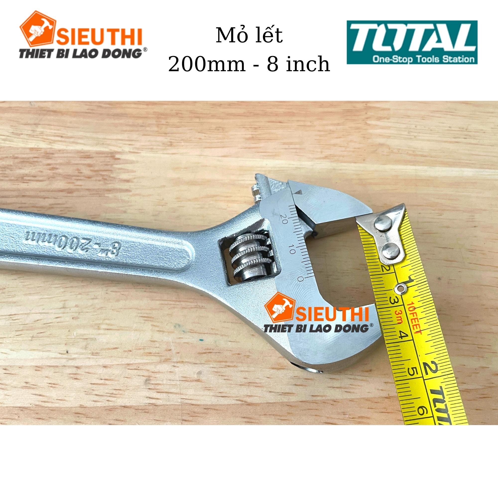 Total Mỏ lết 200mm 8inch Adjustable Wrench THT101083