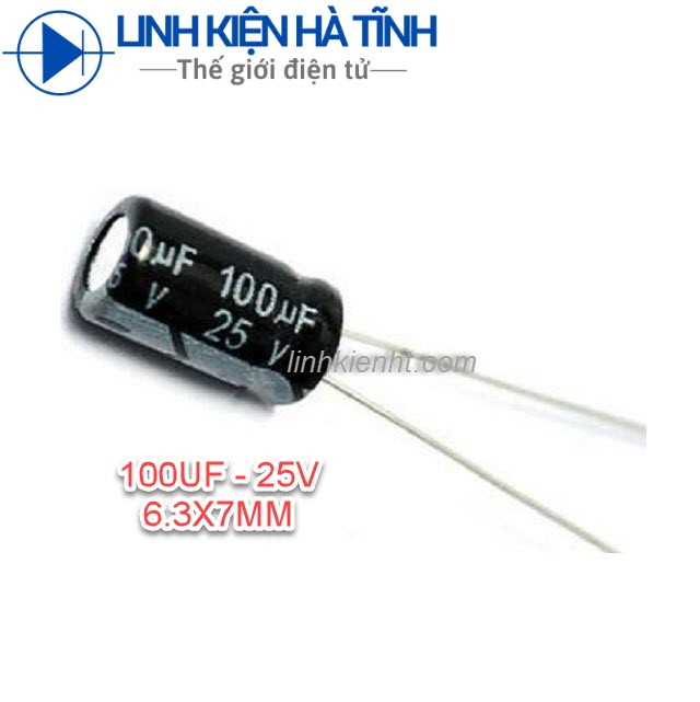 40 con tụ hóa 100uf 25v 6.3x7mm