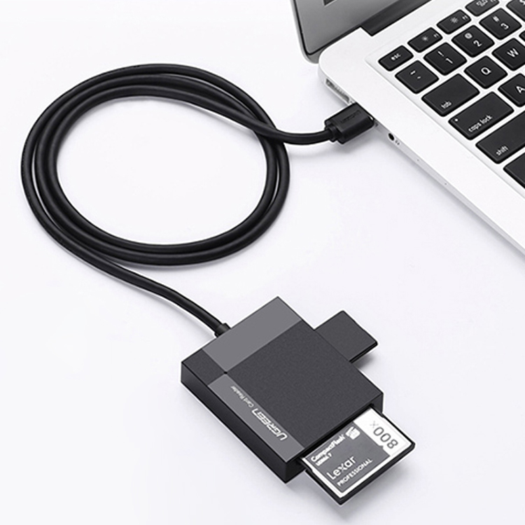 Đầu đọc thẻ USB 3.0 hỗ trợ thẻ TF/SD/CF/MS dài 0.5m UGREEN 30229
